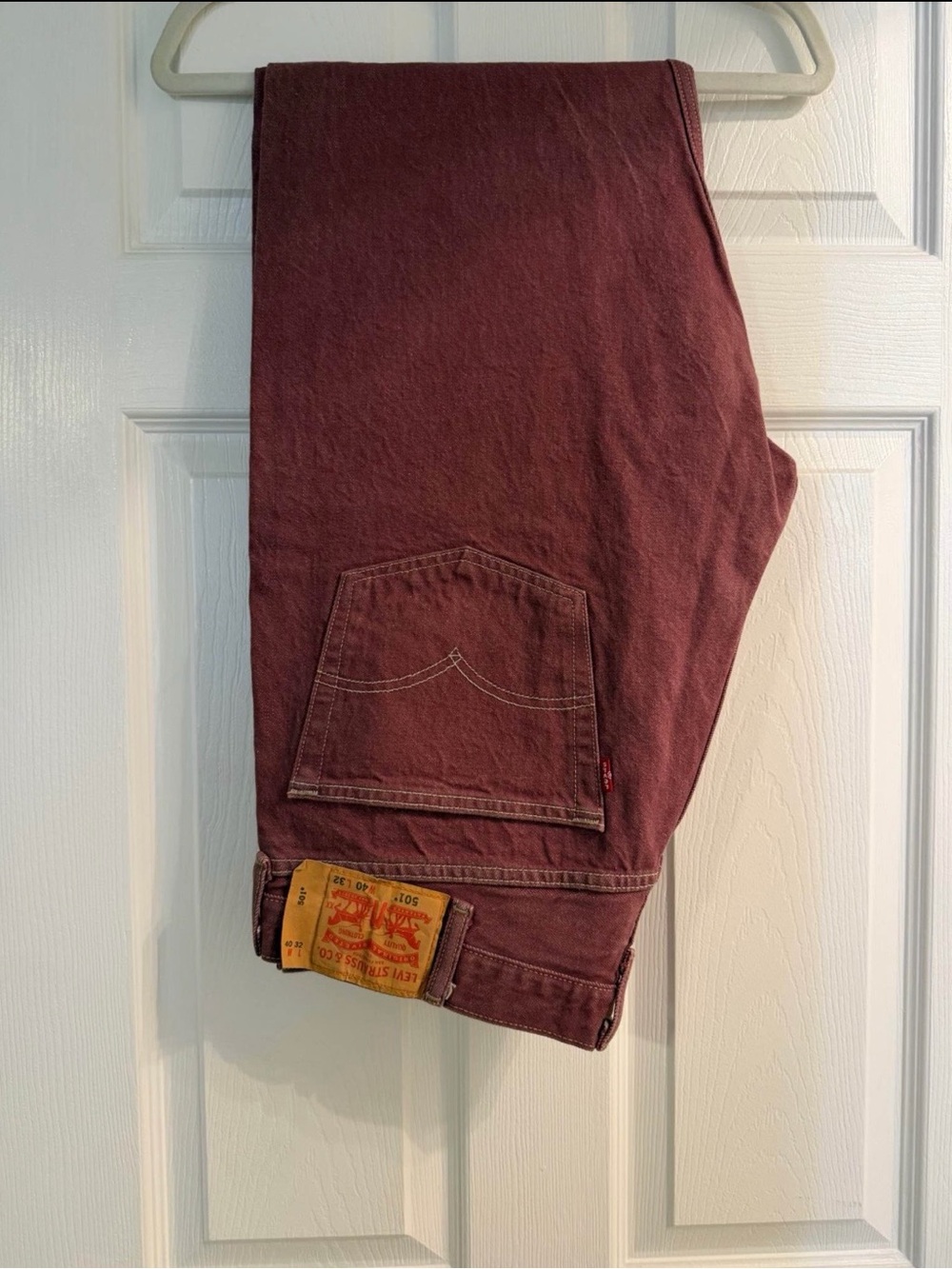 Levi's Men's Wine Straight Jeans